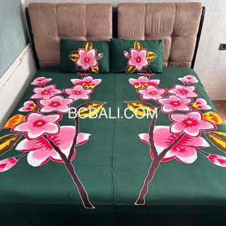 Special Offer Rayon Bedsheet Hand Painted Originally by Balinese Artisans